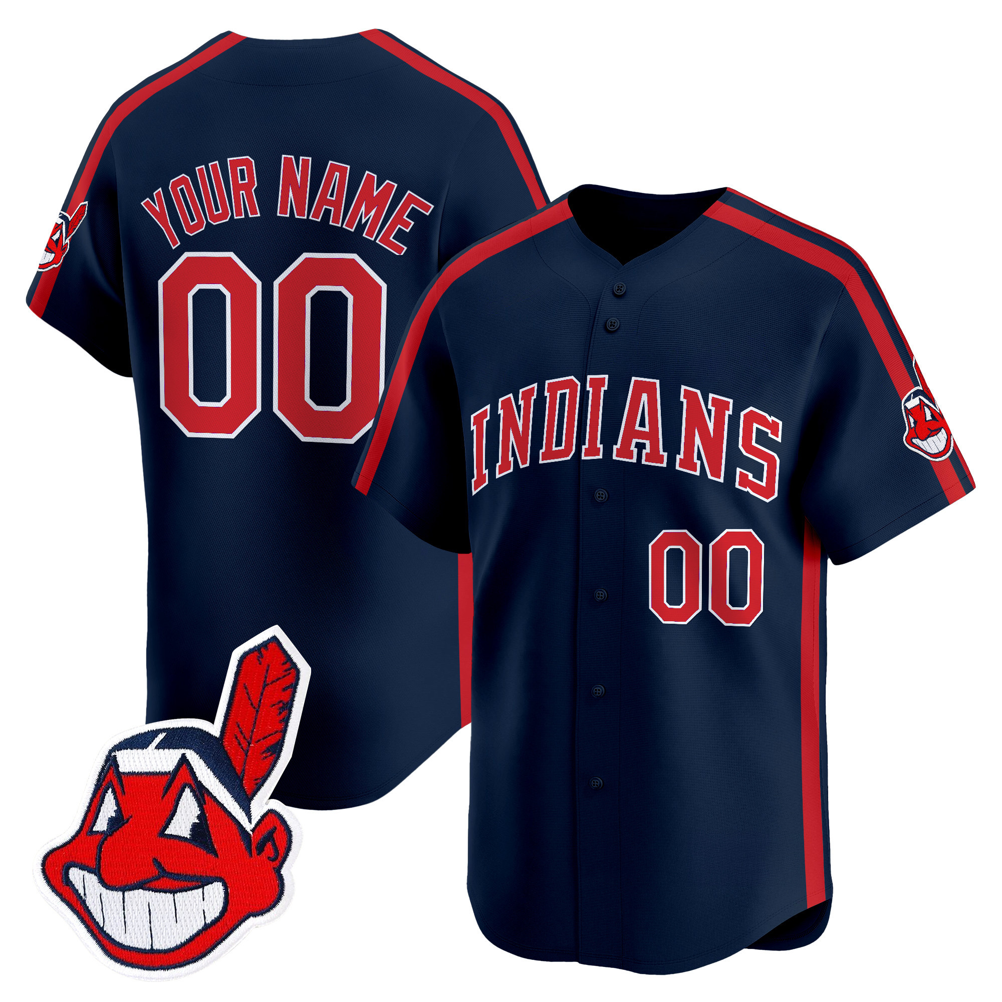 Cleveland Indians Ricky 'Wild Thing' Vaughn Vapor Premier Limited Custom Jersey - All Stitched - Image 2