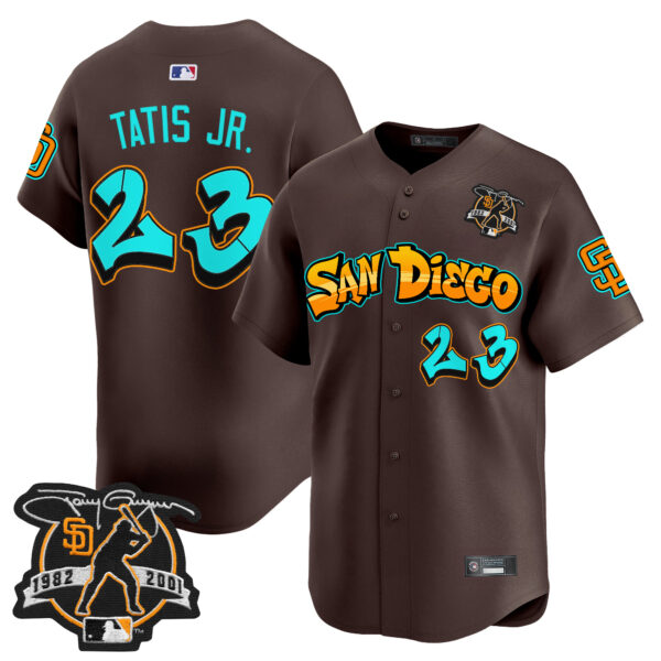 Men's San Diego Padres 'Graffiti Barrio Edition' Vapor Premier Limited Jersey - All Stitched - Image 20