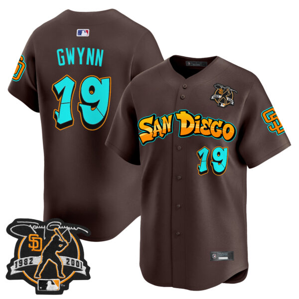 Men's San Diego Padres 'Graffiti Barrio Edition' Vapor Premier Limited Jersey - All Stitched - Image 22