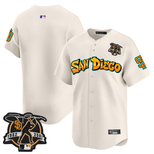 Men's San Diego Padres 'Graffiti Barrio Edition' Vapor Premier Limited Jersey - All Stitched - Image 9
