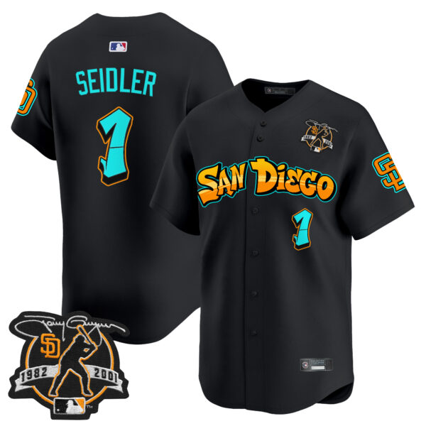 Men's San Diego Padres 'Graffiti Barrio Edition' Vapor Premier Limited Jersey - All Stitched - Image 16