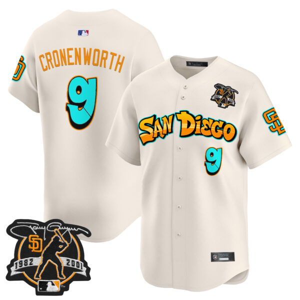 Men's San Diego Padres 'Graffiti Barrio Edition' Vapor Premier Limited Jersey - All Stitched - Image 8