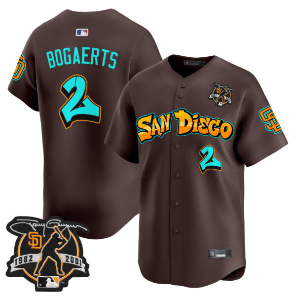 Men's San Diego Padres 'Graffiti Barrio Edition' Vapor Premier Limited Jersey - All Stitched - Image 24