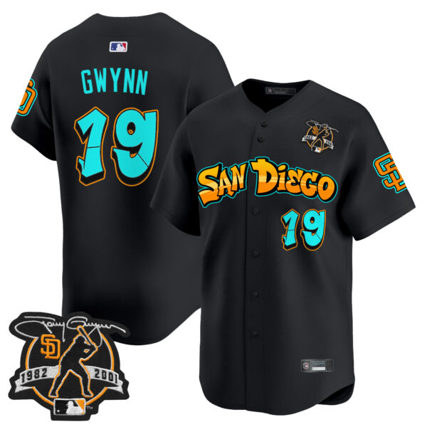 Men's San Diego Padres 'Graffiti Barrio Edition' Vapor Premier Limited Jersey - All Stitched - Image 13