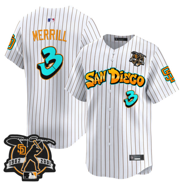 Men's San Diego Padres 'Graffiti Barrio Edition' Vapor Premier Limited Jersey - All Stitched - Image 30