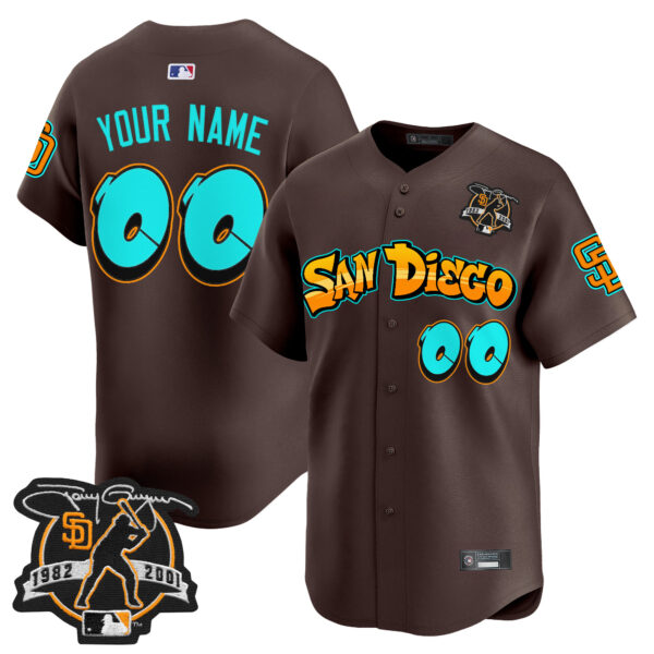 San Diego Padres 'Graffiti Barrio Edition' Vapor Premier Limited Custom Jersey - All Stitched - Image 4