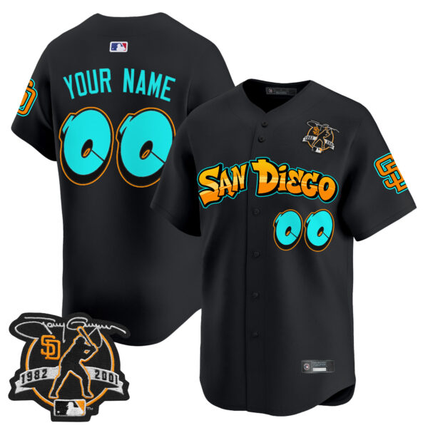 San Diego Padres 'Graffiti Barrio Edition' Vapor Premier Limited Custom Jersey - All Stitched - Image 3