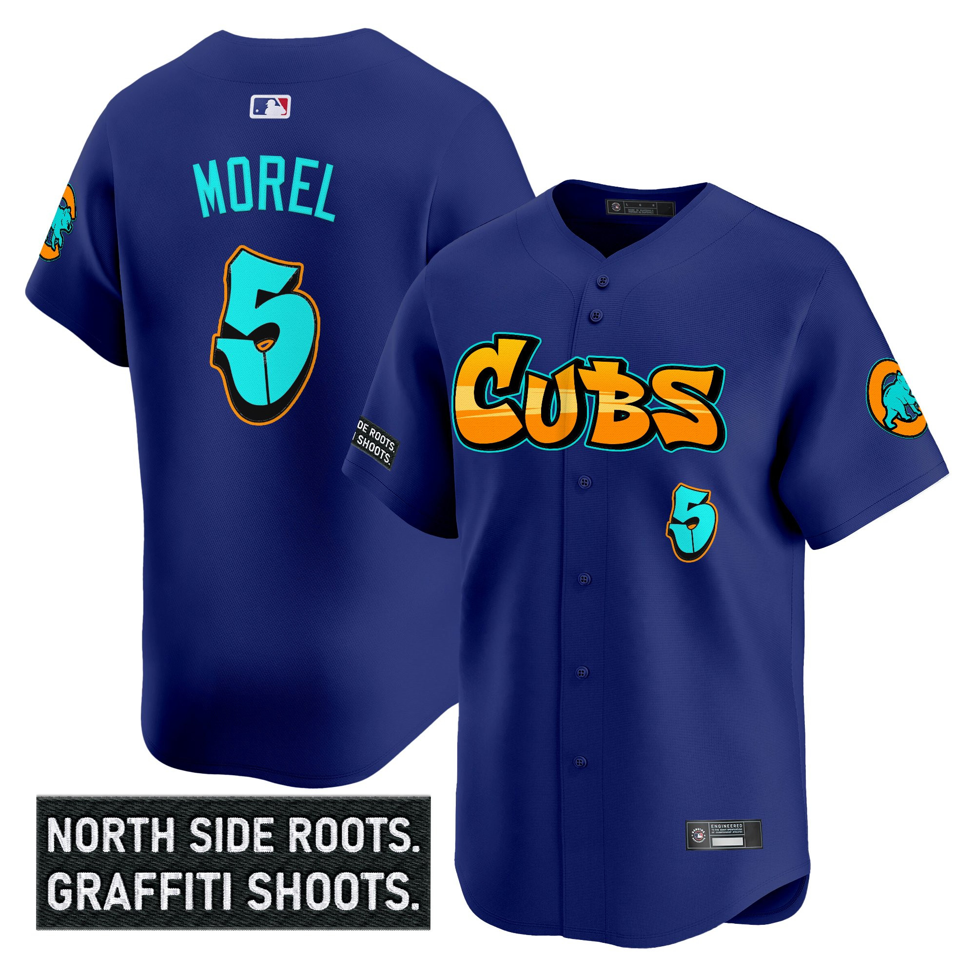 Men's Chicago Cubs 'Graffiti North Side Edition' Vapor Premier Limited Jersey - All Stitched - Image 26