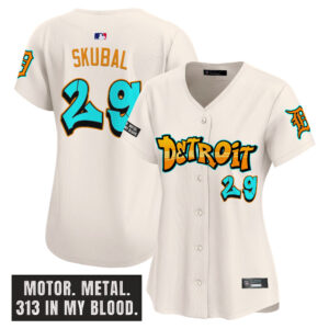 Women's Detroit Tigers 'Graffiti Motor City Edition' Vapor Premier Limited Jersey - All Stitched