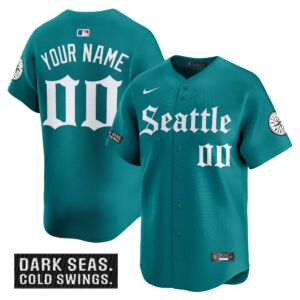 Seattle Mariners 'Deep Sea Gothic Edition' Vapor Premier Limited Custom Jersey - All Stitched
