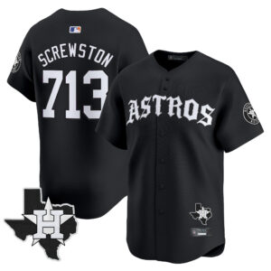 Men's Houston Astros 'Old English Edition' Vapor Premier Limited Jersey - All Stitched
