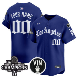 Dodgers 2025 LA Gothic Style Vapor Premier Limited Custom Jersey - All Stitched