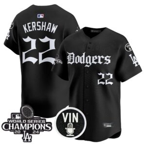 Men's Dodgers 2025 LA Gothic Style Vapor Premier Limited Jersey V2 - All Stitched