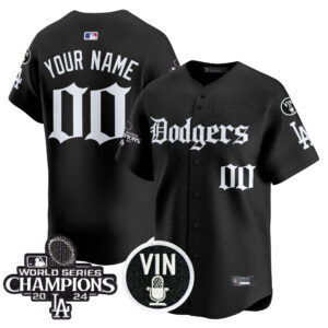 Dodgers 2025 LA Gothic Style Vapor Premier Limited Custom Jersey V2 - All Stitched