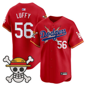 Men's Los Angeles Dodgers x One Piece 2025 Vapor Premier Limited Jersey - Stitched