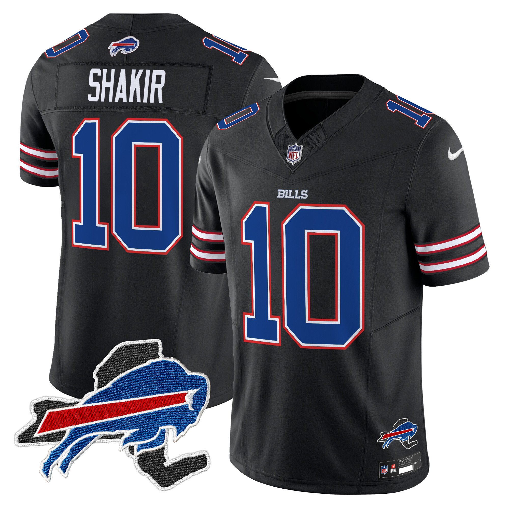 Men's Bills New York Patch Vapor Limited Jersey - All Stitched - Image 48