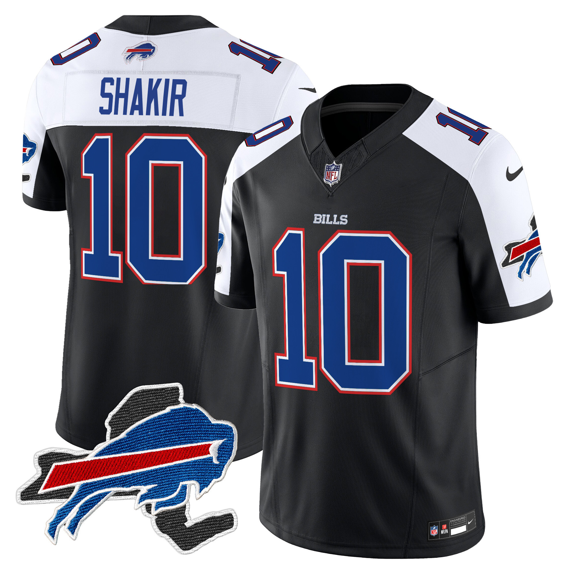 Men's Bills New York Patch Vapor Limited Jersey - All Stitched - Image 9