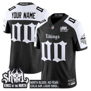 Minnesota Vikings 'Gothic Norseblood Edition' Vapor Limited Custom Jersey - All Stitched