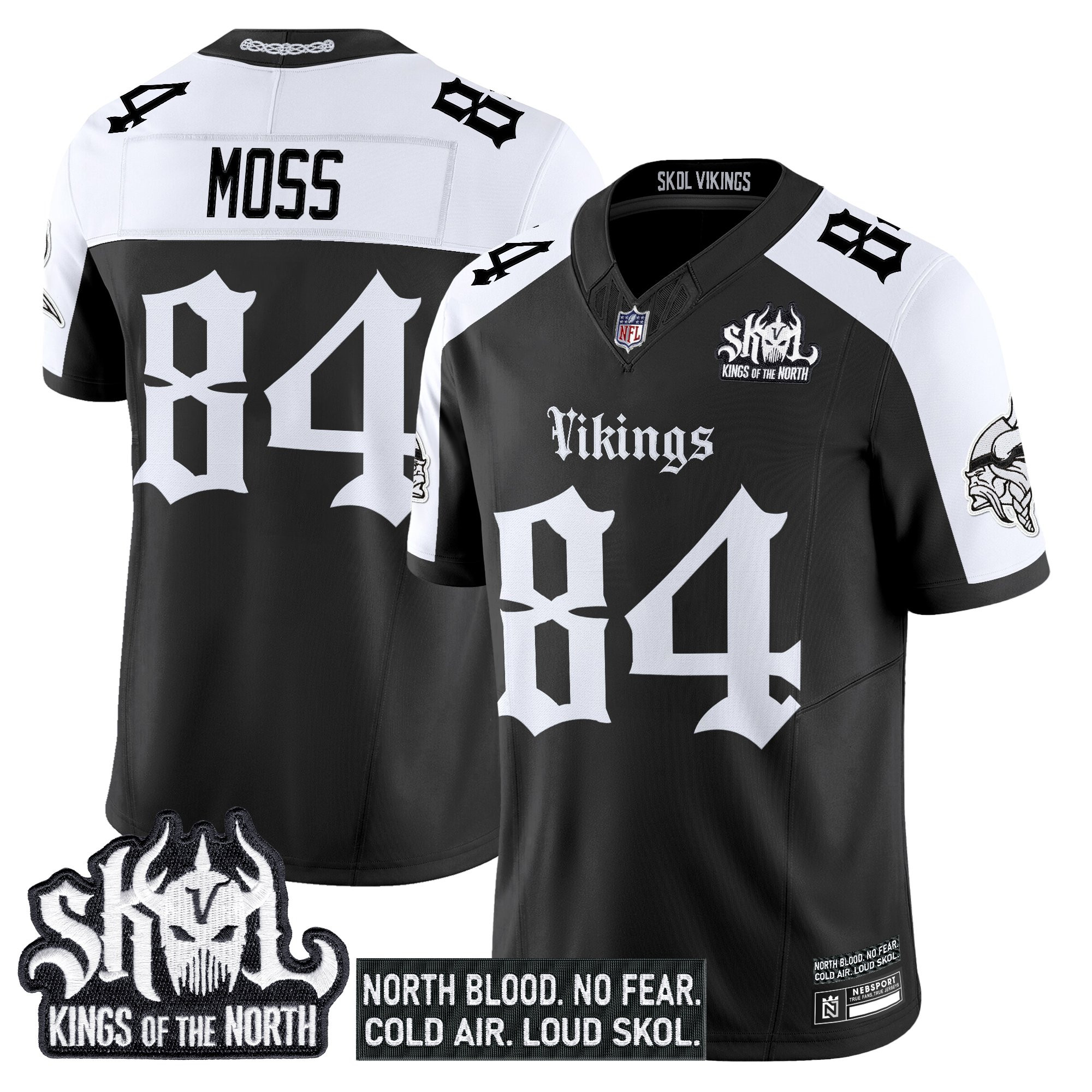 Men's Minnesota Vikings 'Gothic Norseblood Edition' Vapor Limited Jersey - All Stitched - Image 27