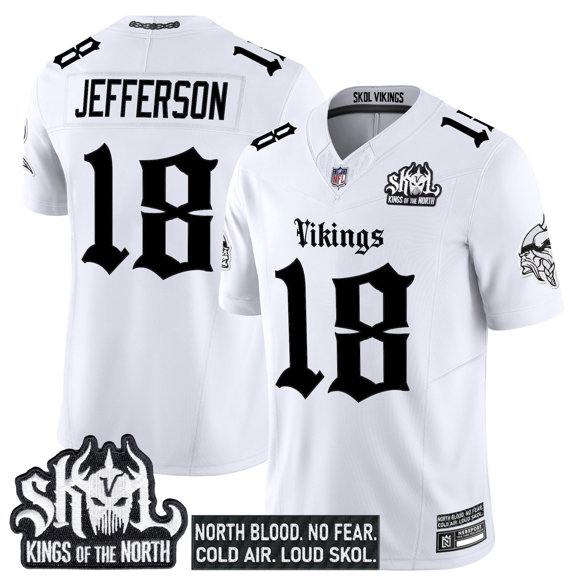 Men's Minnesota Vikings 'Gothic Norseblood Edition' Vapor Limited Jersey - All Stitched - Image 12