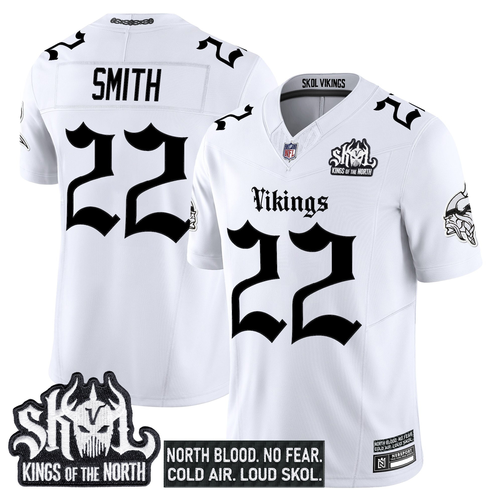 Men's Minnesota Vikings 'Gothic Norseblood Edition' Vapor Limited Jersey - All Stitched - Image 16