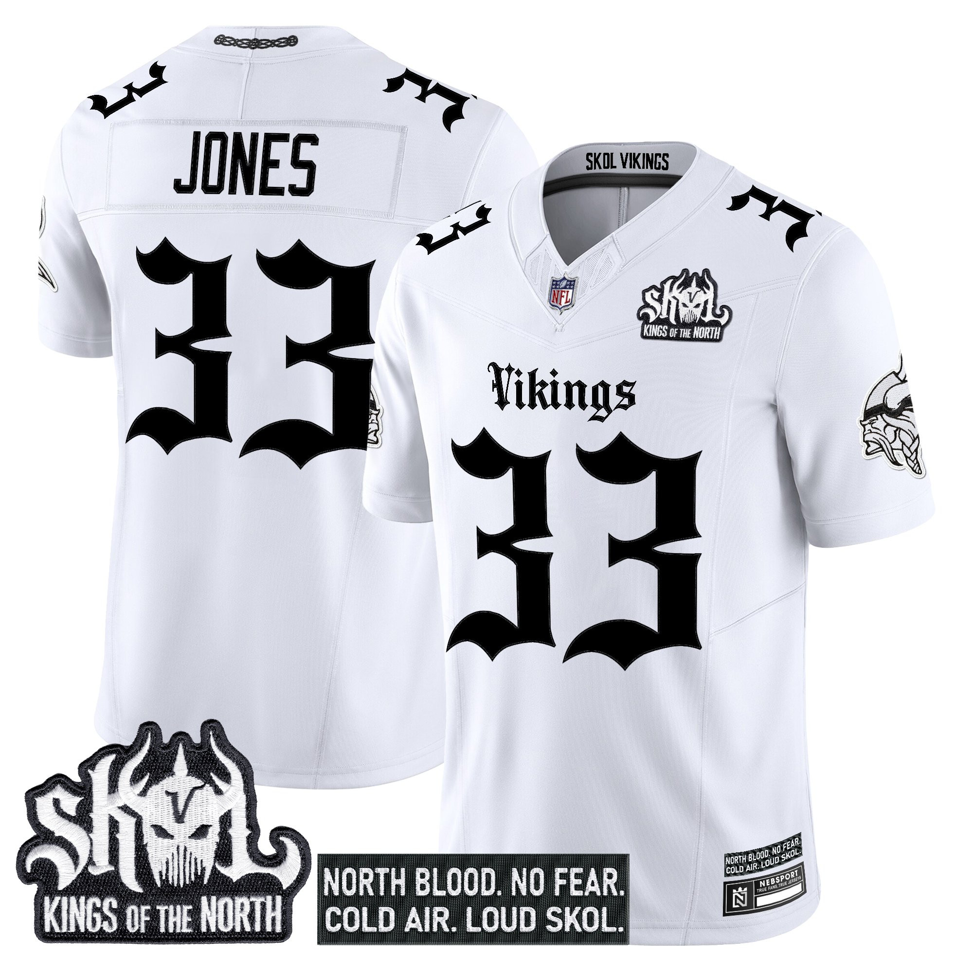 Men's Minnesota Vikings 'Gothic Norseblood Edition' Vapor Limited Jersey - All Stitched - Image 14