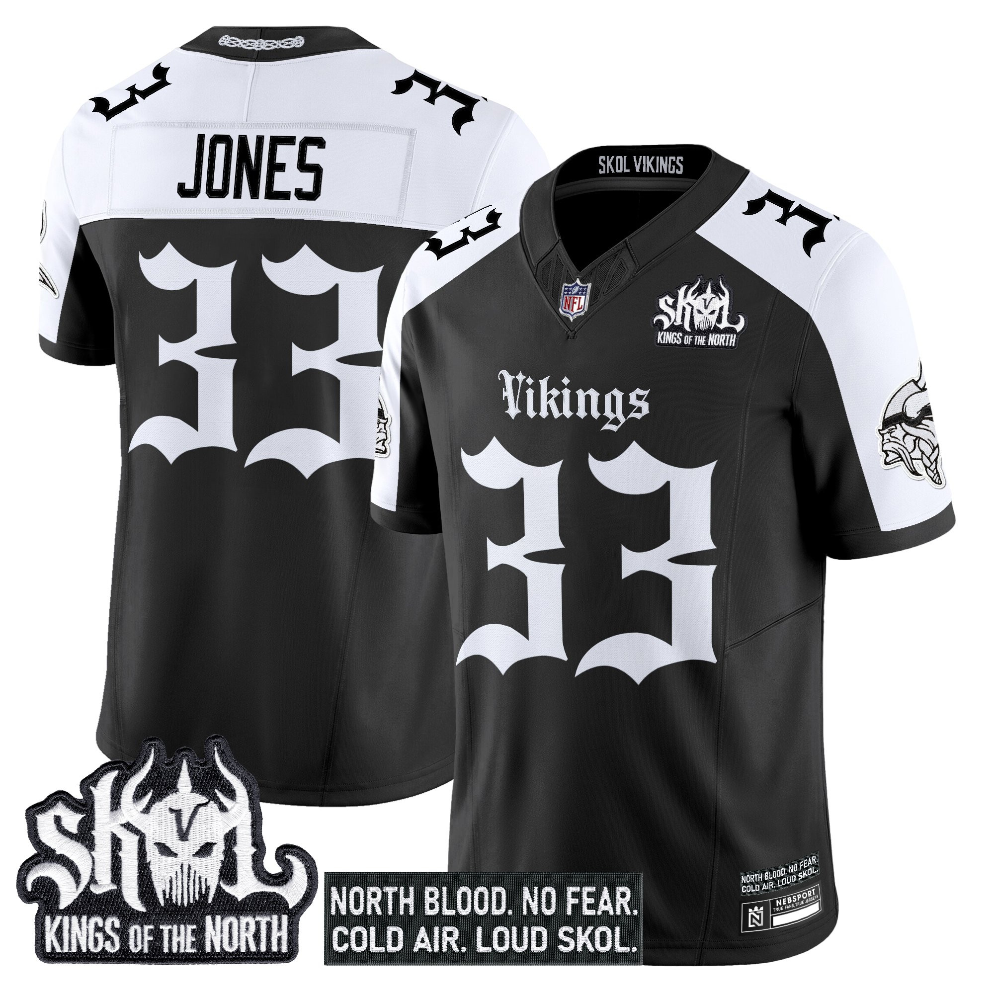 Men's Minnesota Vikings 'Gothic Norseblood Edition' Vapor Limited Jersey - All Stitched - Image 23