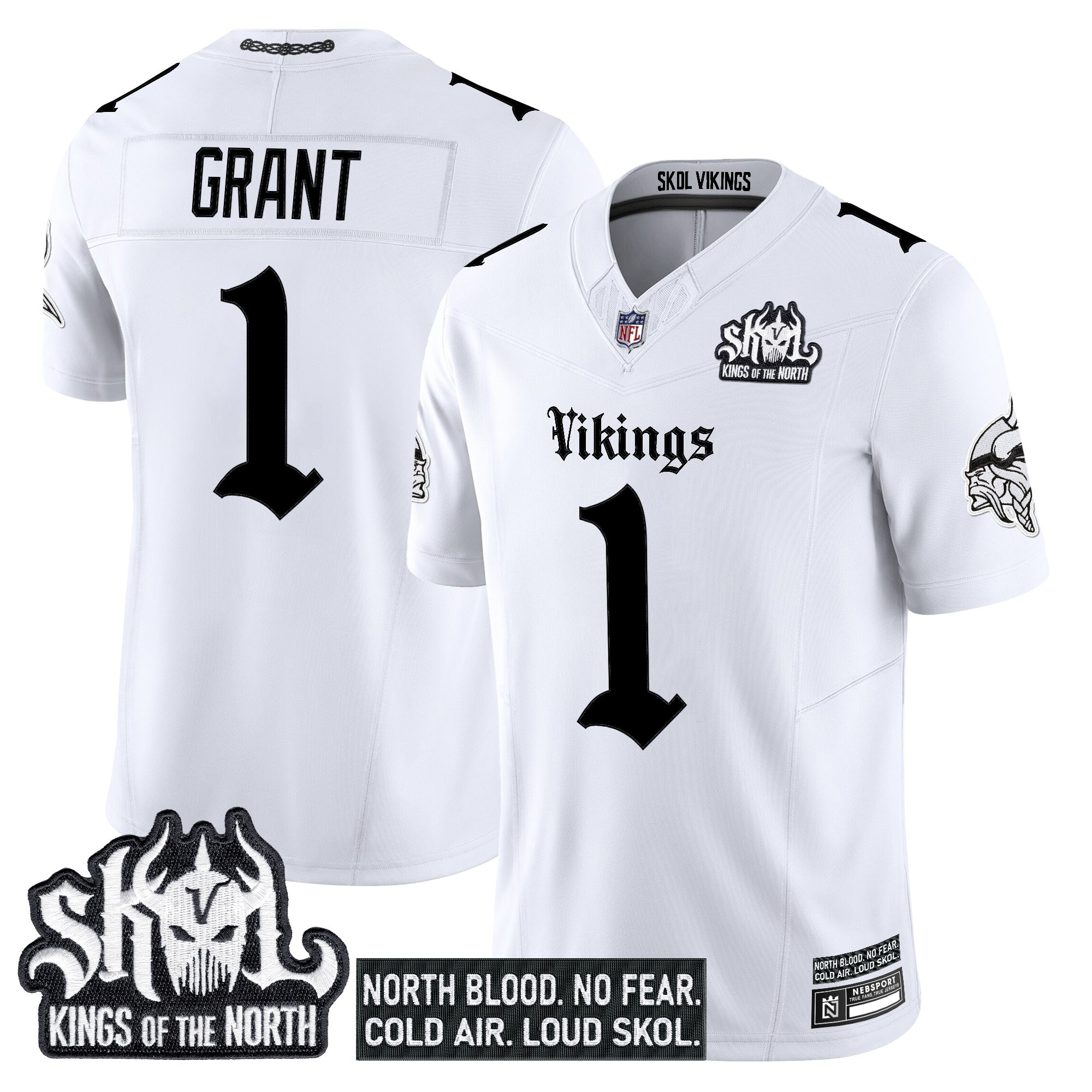Men's Minnesota Vikings 'Gothic Norseblood Edition' Vapor Limited Jersey - All Stitched - Image 15