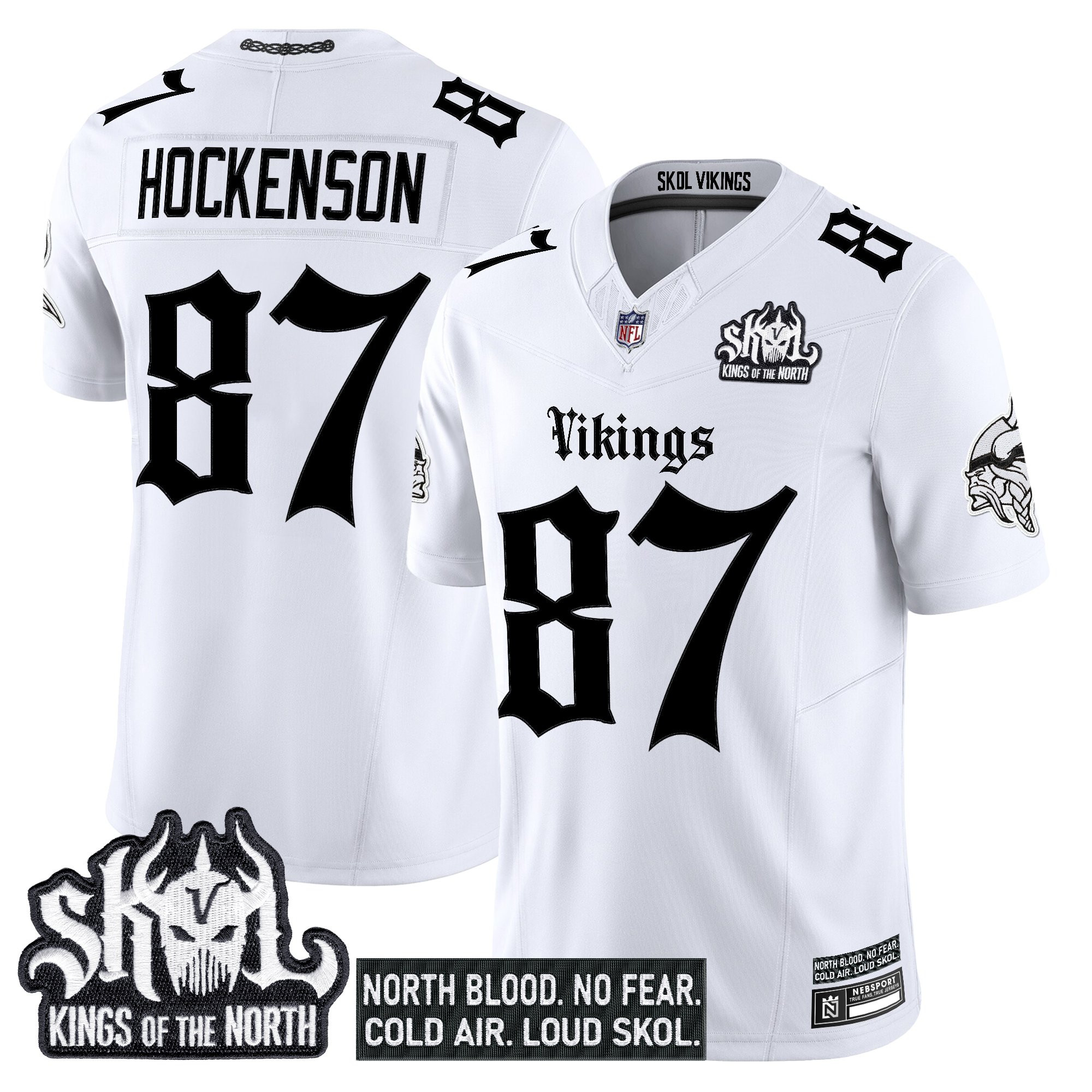 Men's Minnesota Vikings 'Gothic Norseblood Edition' Vapor Limited Jersey - All Stitched - Image 17