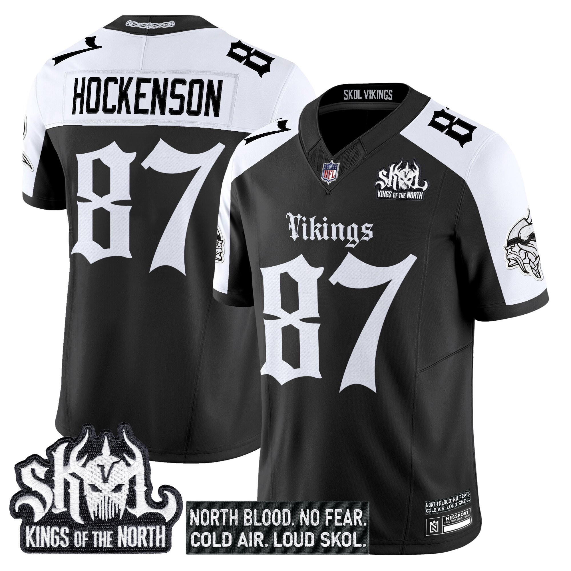 Men's Minnesota Vikings 'Gothic Norseblood Edition' Vapor Limited Jersey - All Stitched - Image 26