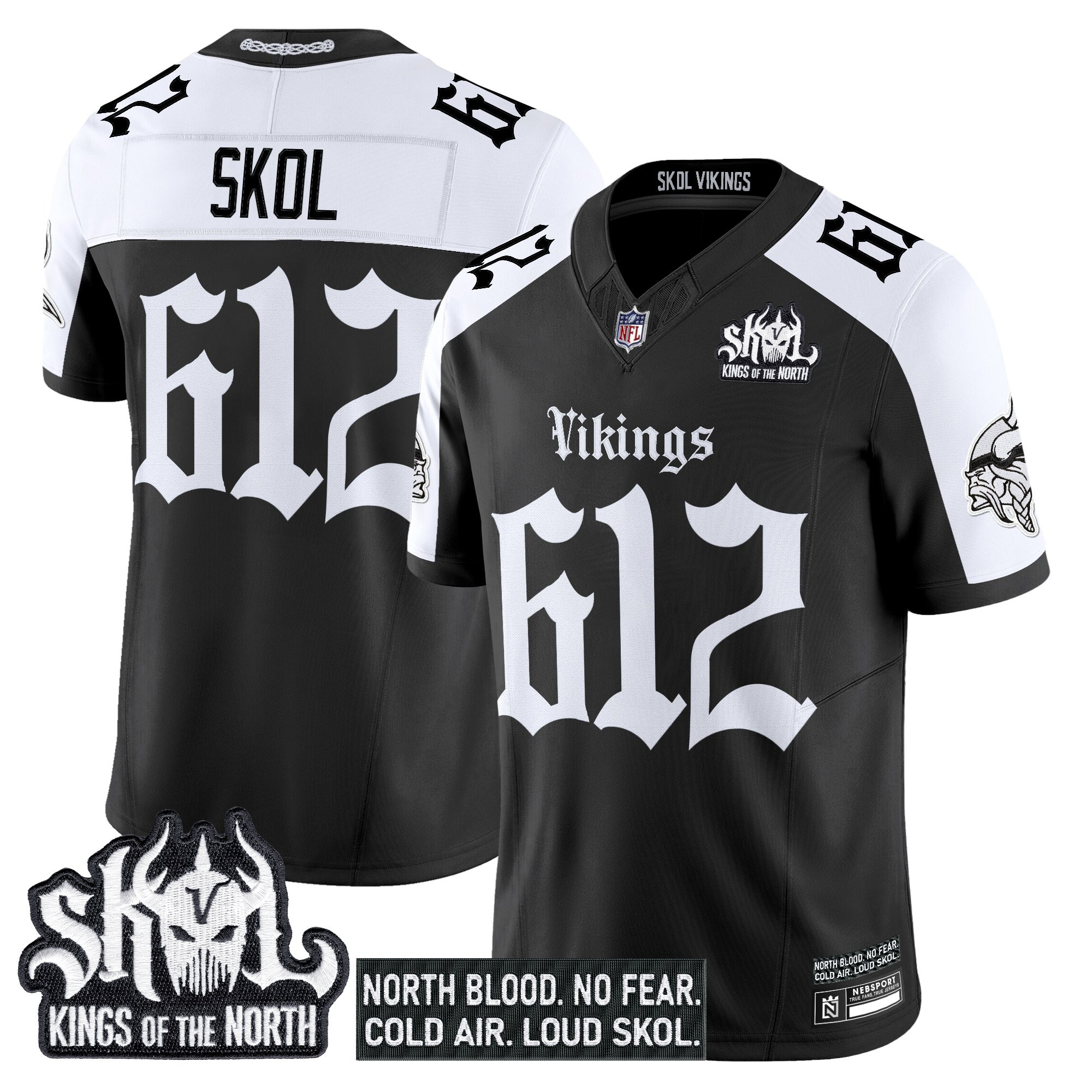 Men's Minnesota Vikings 'Gothic Norseblood Edition' Vapor Limited Jersey - All Stitched - Image 20