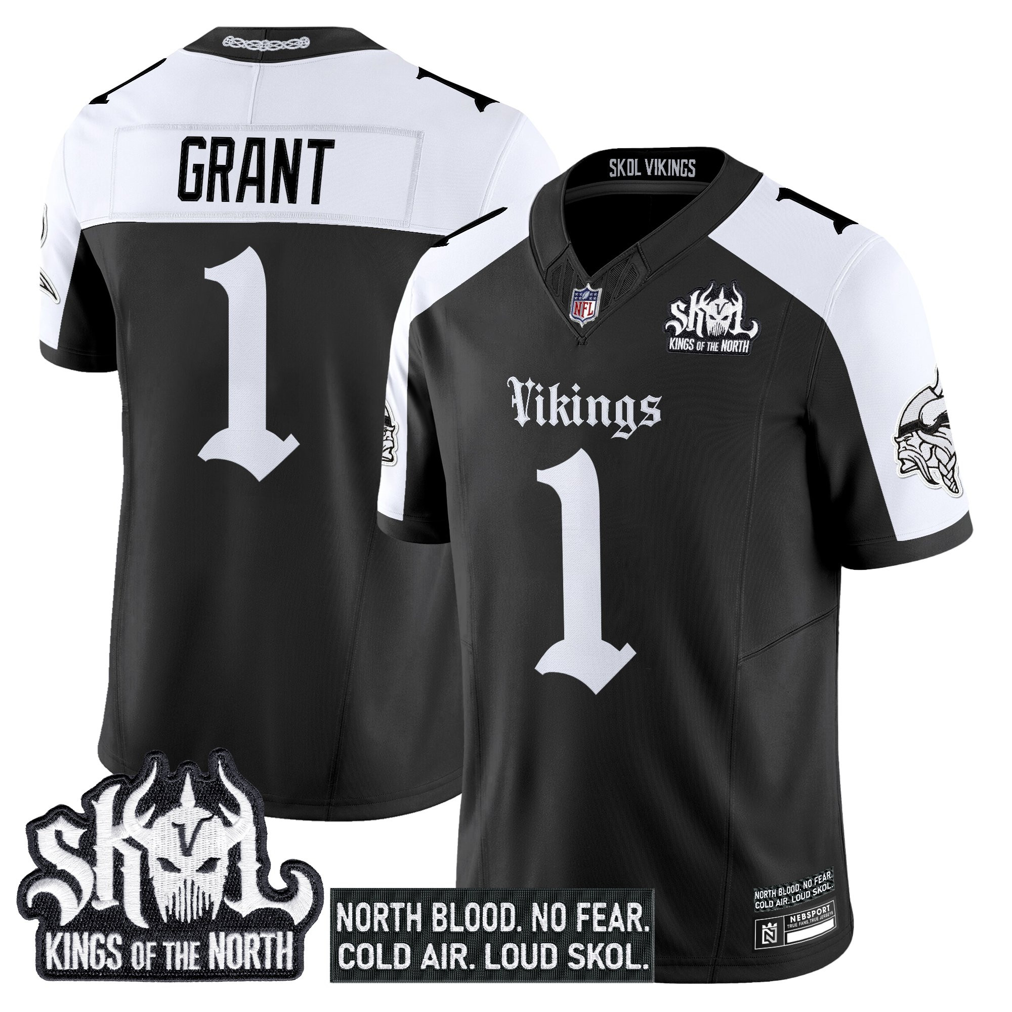 Men's Minnesota Vikings 'Gothic Norseblood Edition' Vapor Limited Jersey - All Stitched - Image 24