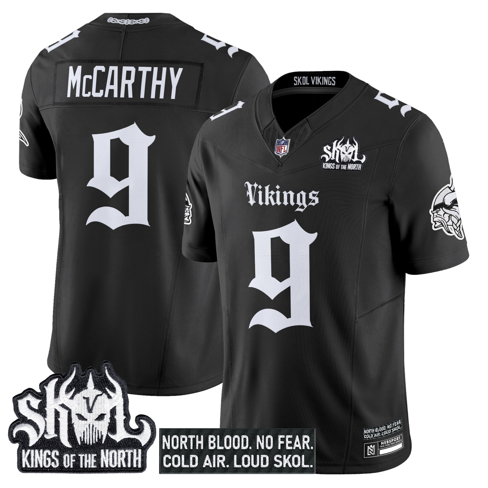 Men's Minnesota Vikings 'Gothic Norseblood Edition' Vapor Limited Jersey - All Stitched