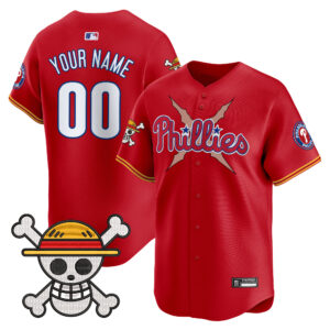 Philadelphia Phillies x One Piece 2025 Vapor Premier Limited Custom Jersey - All Stitched