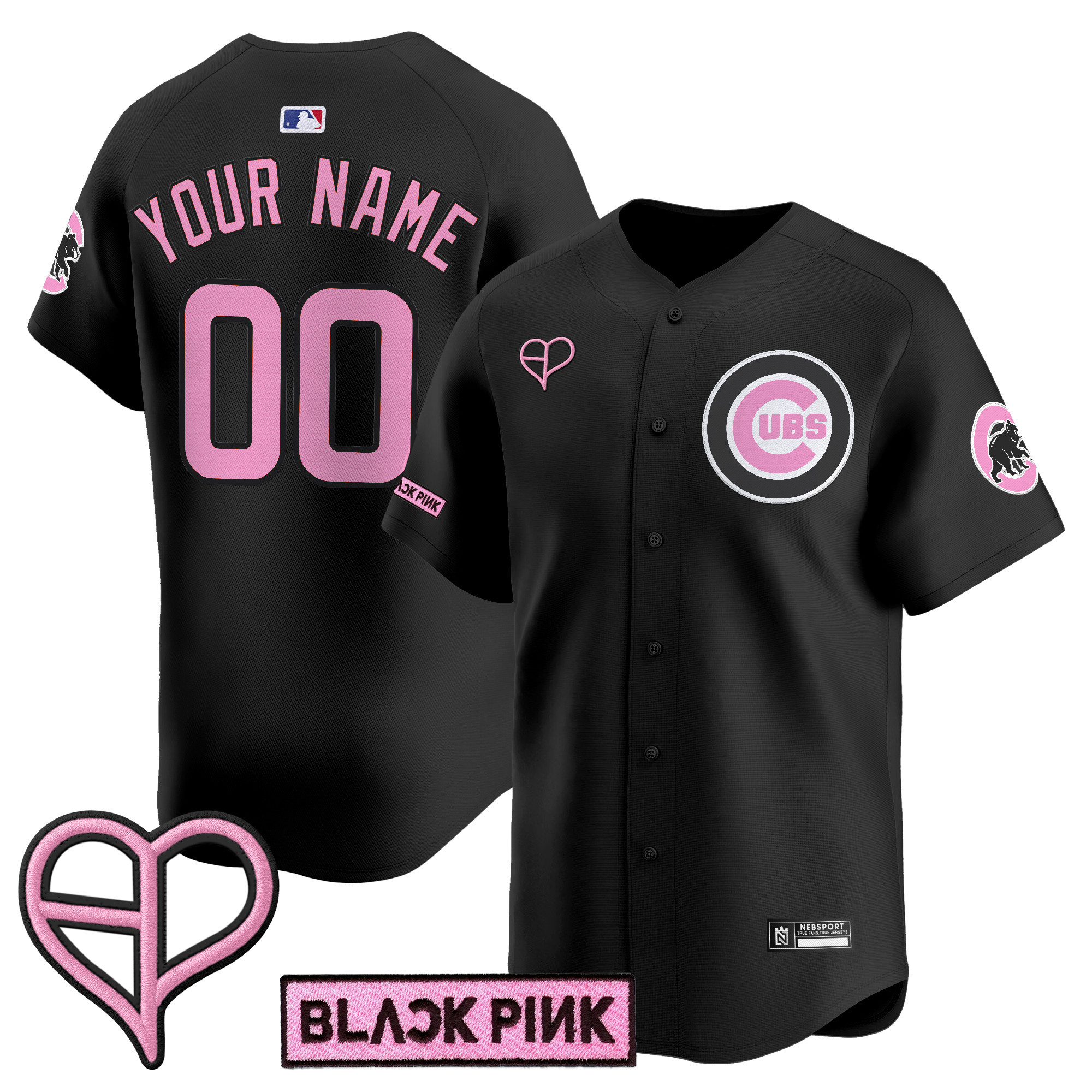 Chicago Cubs x BLACKPINK 2025 Vapor Premier Limited Custom Jersey - All Stitched