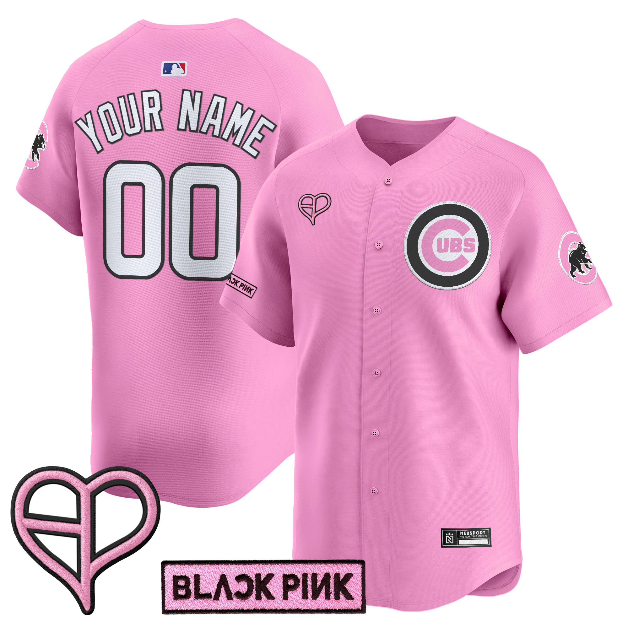 Chicago Cubs x BLACKPINK 2025 Vapor Premier Limited Custom Jersey - All Stitched - Image 2