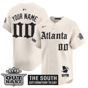 Atlanta Braves 'Gothic South x Outkast Edition' Vapor Premier Limited Custom Jersey - All Stitched