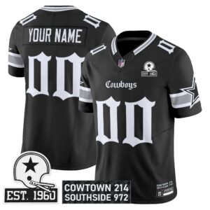 Dallas Cowboys 'Gothic Lone Star Edition' Vapor Limited Custom Jersey - All Stitched