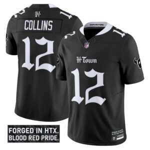 Men's Houston Texans 'Gothic Lone Star Shadows Edition' Vapor Limited Jersey - All Stitched