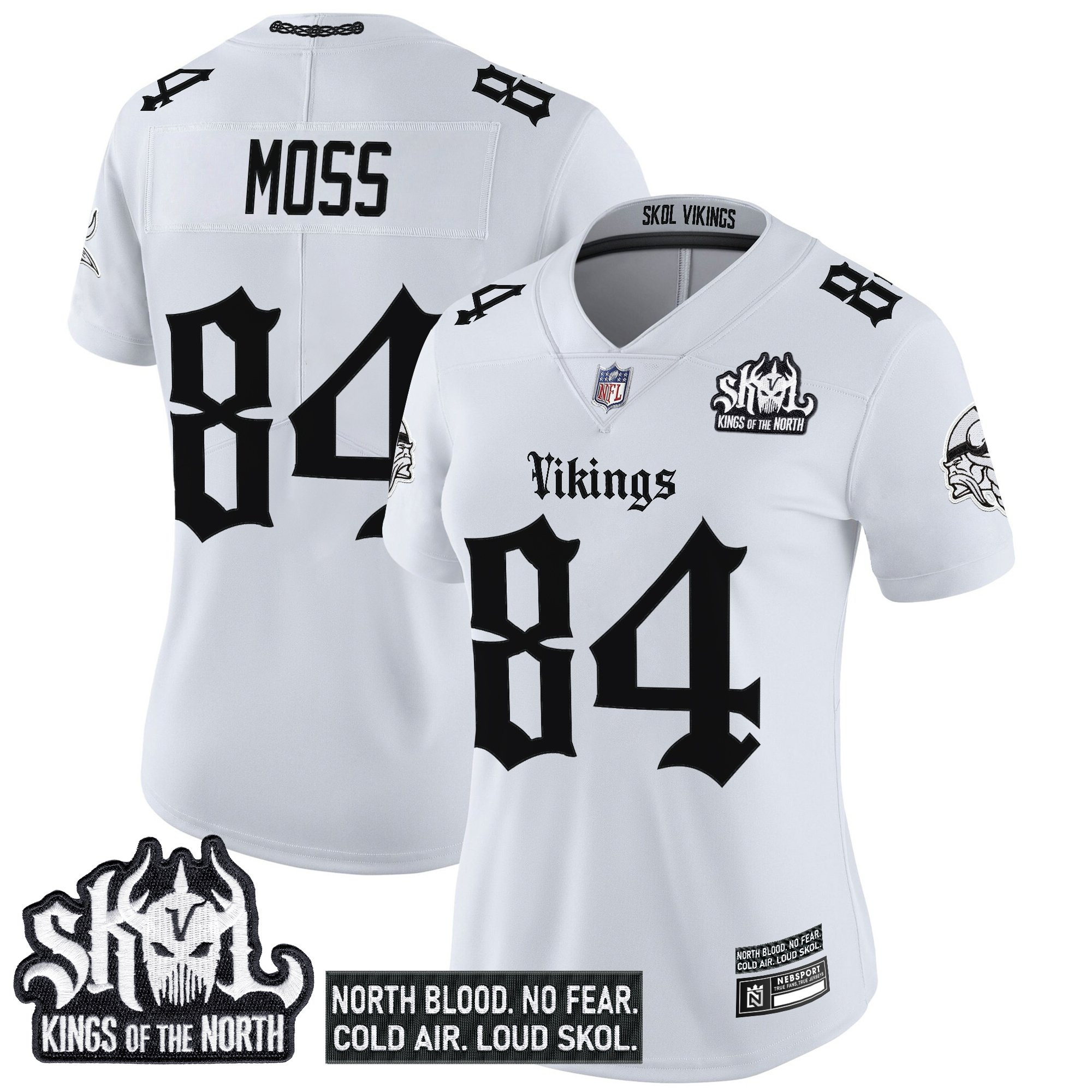 Women's Minnesota Vikings 'Gothic Norseblood Edition' Vapor Limited Jersey - All Stitched - Image 18
