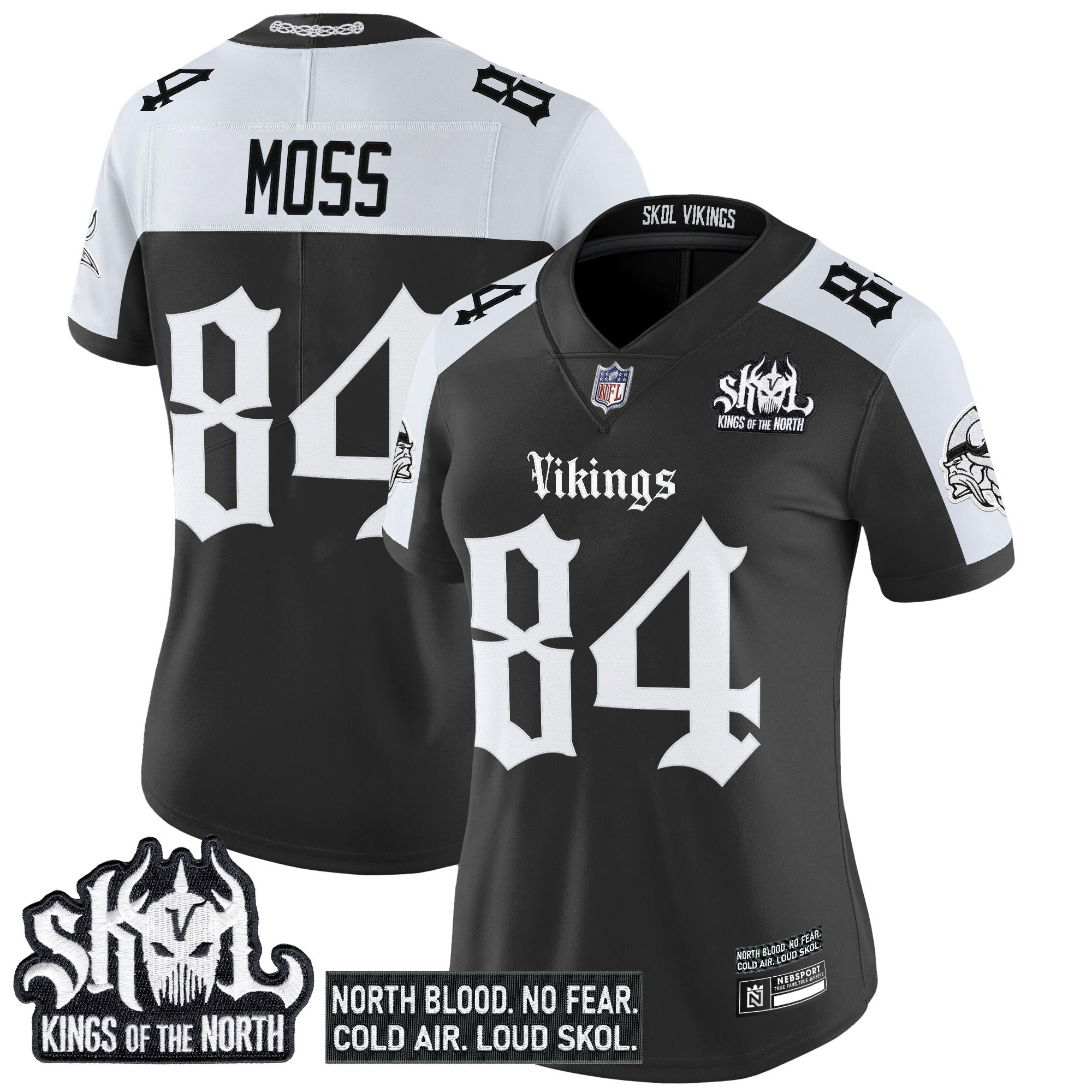 Women's Minnesota Vikings 'Gothic Norseblood Edition' Vapor Limited Jersey - All Stitched - Image 27