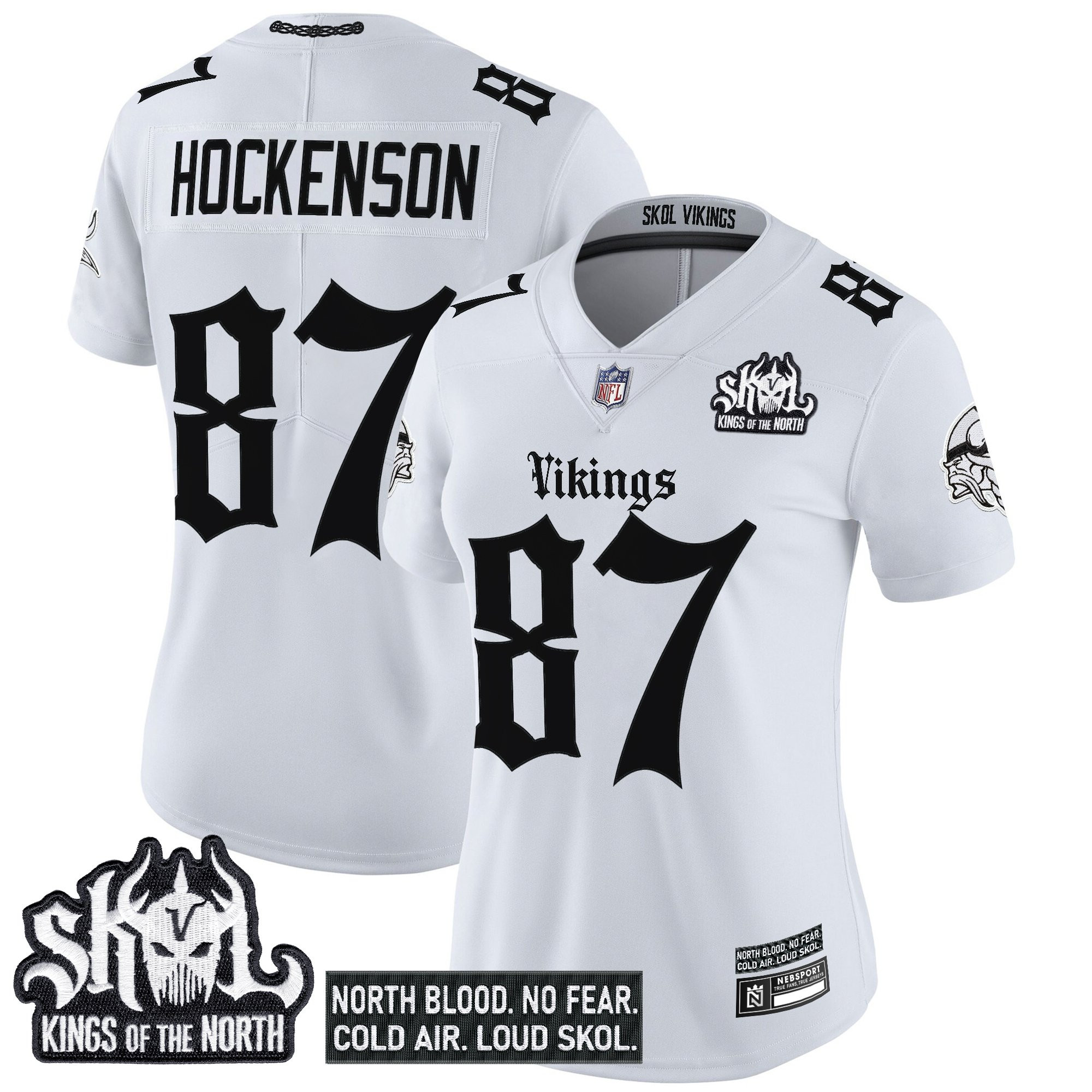 Women's Minnesota Vikings 'Gothic Norseblood Edition' Vapor Limited Jersey - All Stitched - Image 17