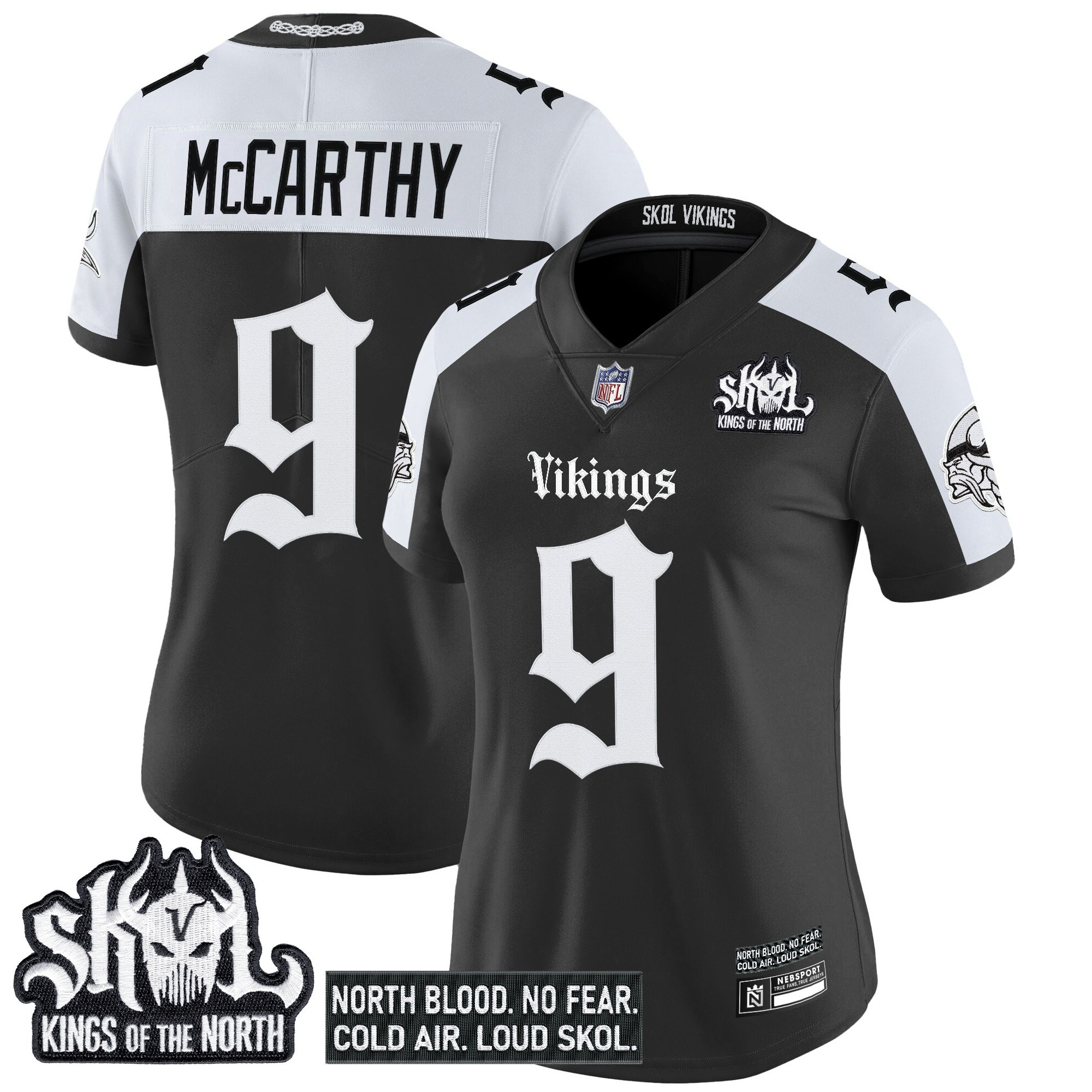 Women's Minnesota Vikings 'Gothic Norseblood Edition' Vapor Limited Jersey - All Stitched - Image 19