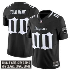 Jacksonville Jaguars 'Gothic Duvall Shadows Edition' Vapor Custom Jersey - All Stitched