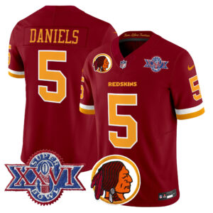 Men's Washington Redskins Throwback 1992 Super Bowl XXVI Patch Vapor Limited Jersey V2 - All Stitched
