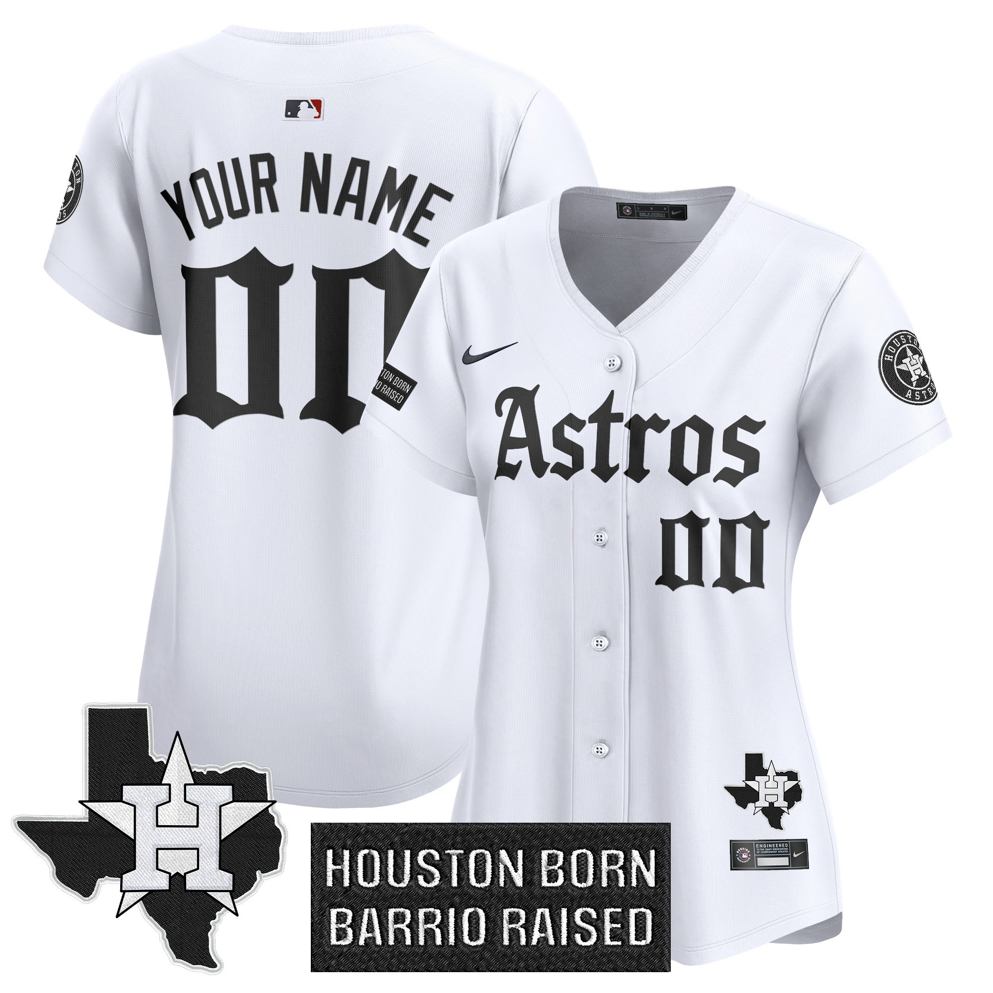 Houston Astros 'Gothic Edition' Vapor Premier Limited Custom Jersey - All Stitched - Image 5
