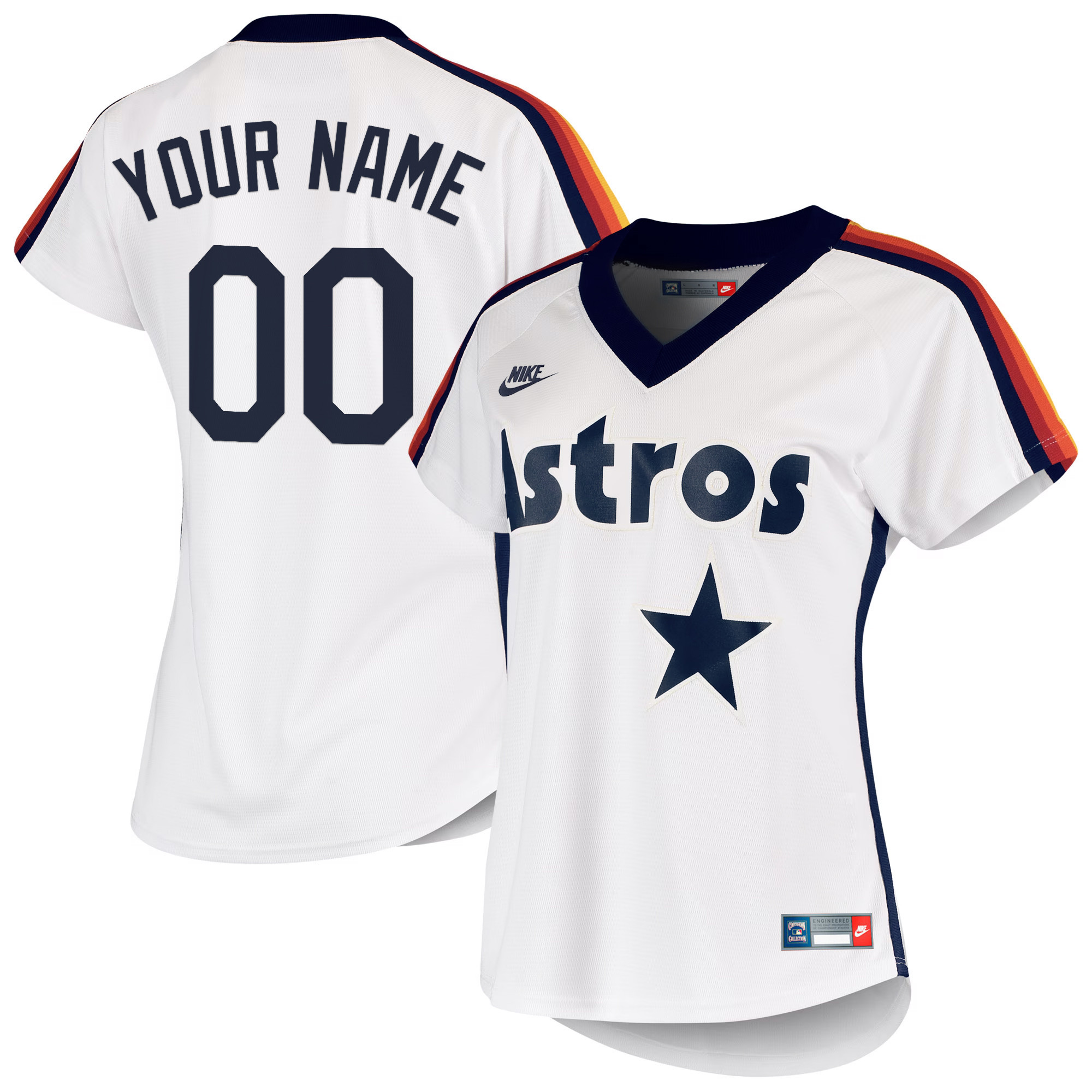 Houston Astros Throwback Vapor Premier Limited Custom Jersey - All Stitched - Image 7