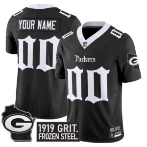 Green Bay Packers 'Gothic Frozen Tundra Edition' Vapor Limited Custom Jersey - All Stitched