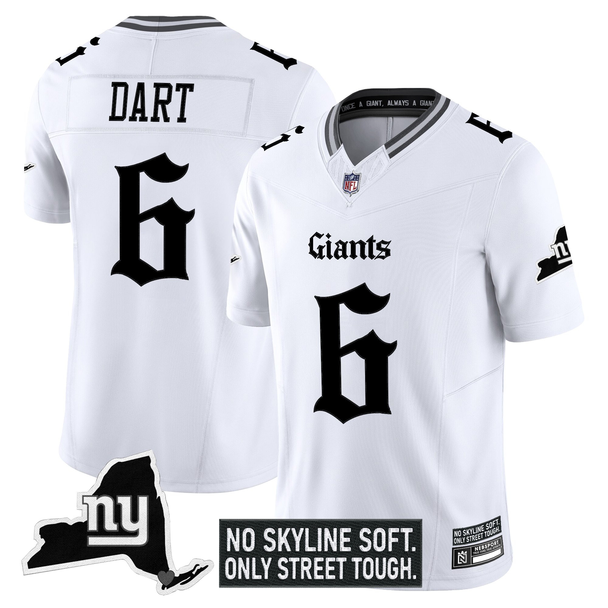Men's New York Giants 'Gothic Gotham Edition' Vapor Limited Jersey - All Stitched - Image 13