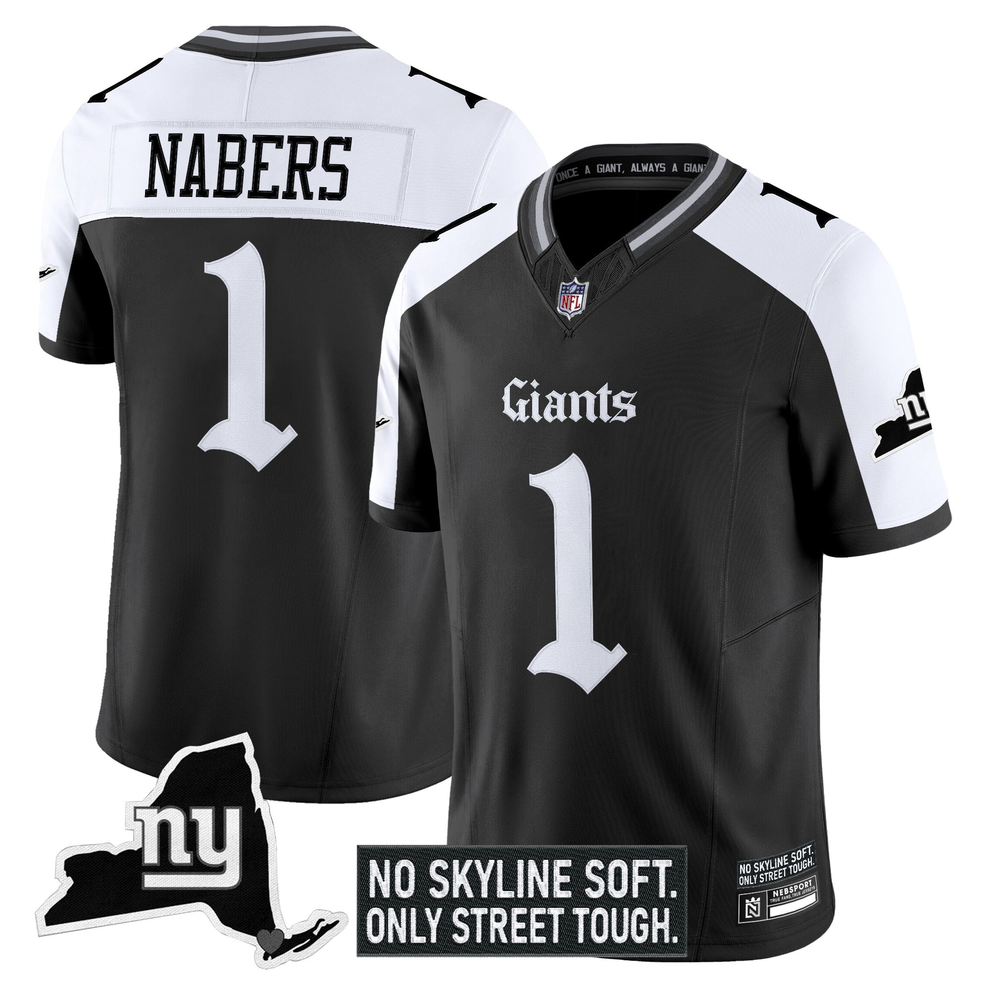 Men's New York Giants 'Gothic Gotham Edition' Vapor Limited Jersey - All Stitched - Image 23